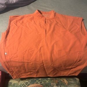 Figs Women's Terracotta  Orange Rafaela Top